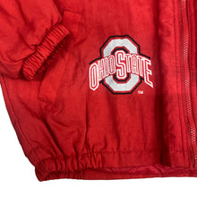Load image into Gallery viewer, Vintage 90s OSU The Ohio State University Buckeyes Full Zip STARTER JACKET Puffer - Size Medium/Large