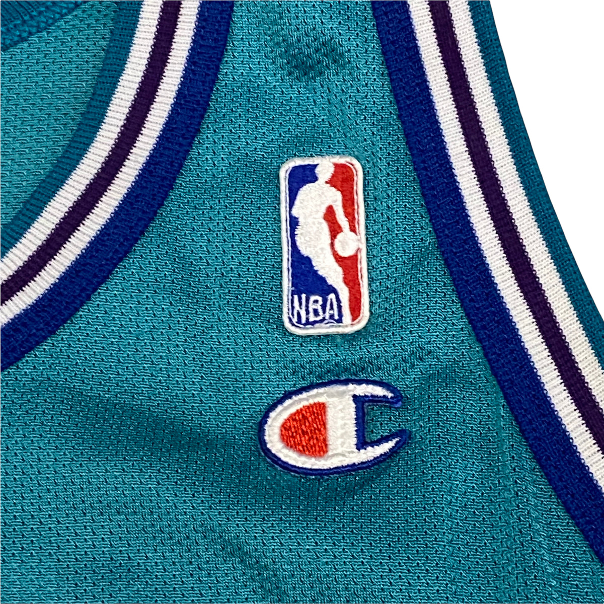 Vintage Alonzo Mourning Charlotte Hornets replica Champion jersey size 36
