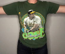 Load image into Gallery viewer, Vintage 1990 Oakland A&#39;s Athletics Jose Canseco TSHIRT - S