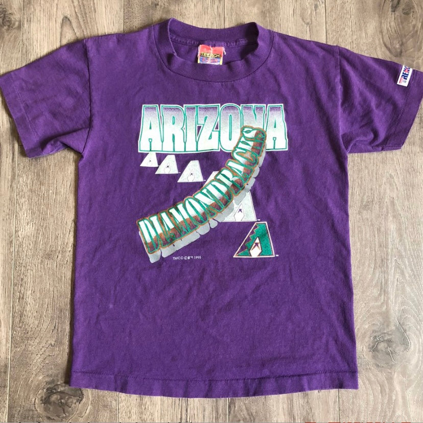 Vintage 1995 Arizona Diamondbacks Original Logo Tshirt - Youth Medium / Adult XS