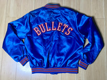 Load image into Gallery viewer, Vintage 1980s Washington Bullets Locker Line Satin Bomber Jacket SPELL OUT - L