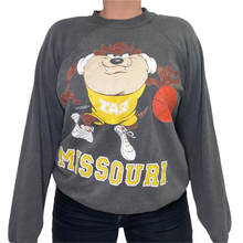 Load image into Gallery viewer, Vintage 1996 University of Missouri Mizzou Basketball x Tasmanian Devil Crew - L