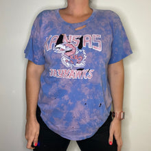 Load image into Gallery viewer, Vintage 1980s University of Kansas Jayhawks Tattered TSHIRT - L