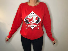 Load image into Gallery viewer, Vintage 1987 Minnesota Twins World Champs Trench Crewneck - M