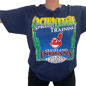 Vintage 1992 Cleveland Indians Cactus League Spring Training TSHIRT - XL
