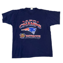 Load image into Gallery viewer, Vintage 1996 New England Patriots AFC Champs TSHIRT - XL