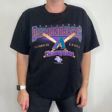 Load image into Gallery viewer, Vintage 2001 Arizona Diamondbacks Original Logo National League Champions TSHIRT - XL