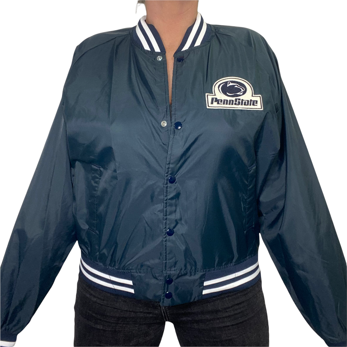 Penn State Nittany Lions Mitchell & Ness Arched Retro Lined Windbreaker