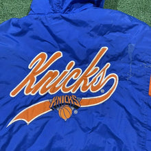 Load image into Gallery viewer, Vintage 1990s New York NY Knicks Kangaroo Pullover Puffer Jacket from Logo 7 - L