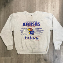 Load image into Gallery viewer, Vintage 1990s University of Kansas Jayhawks Alma Mater Crew - L