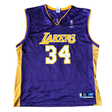 Load image into Gallery viewer, Vintage 1990s Los Angeles LA Lakers x Shaquille O&#39;Neal JERSEY - XL