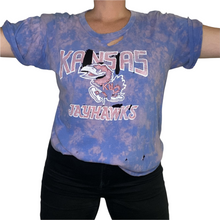 Load image into Gallery viewer, Vintage 1980s University of Kansas Jayhawks Tattered TSHIRT - L