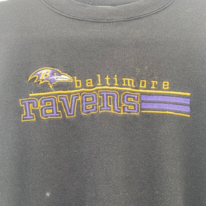 Vintage 1990s Baltimore Ravens Embroidered Crew - 2XL
