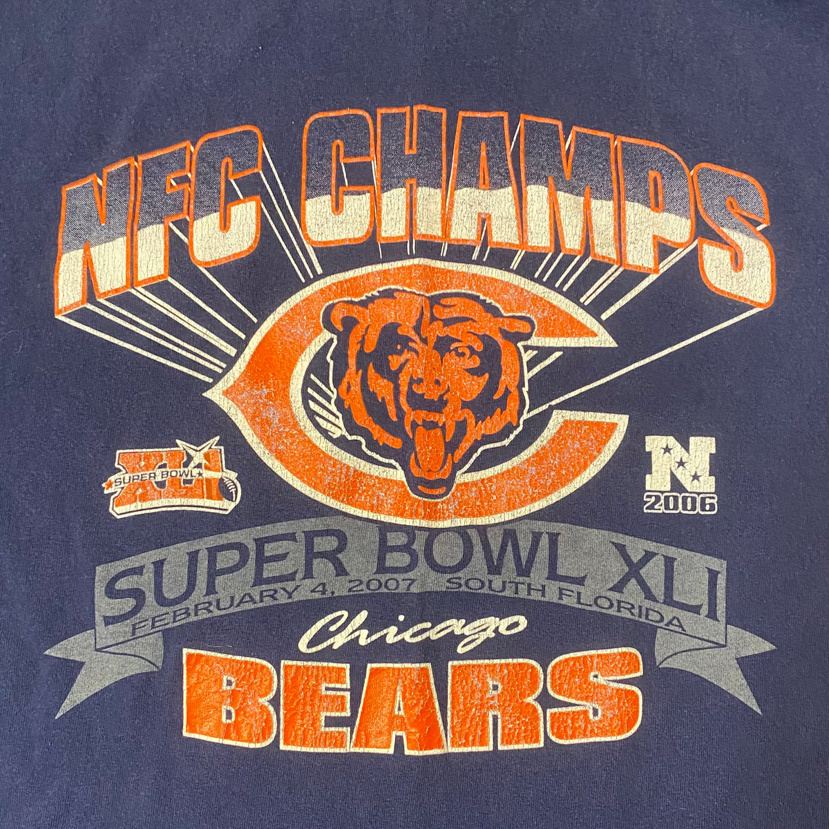 Vintage 2006 Chicago Bears Super Bowl XLI TSHIRT - M – Rad Max Vintage