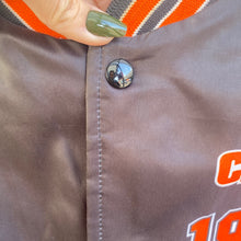 Load image into Gallery viewer, Vintage 1980s Princeton University Tigers Chalk Line Satin Bomber Jacket FANIMATION - XL