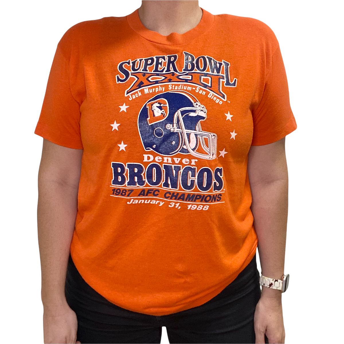 Denver Broncos T Shirt Vintage deals 80s 1987