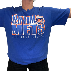 Vintage 1998 New York NY Mets TSHIRT from Starter - L