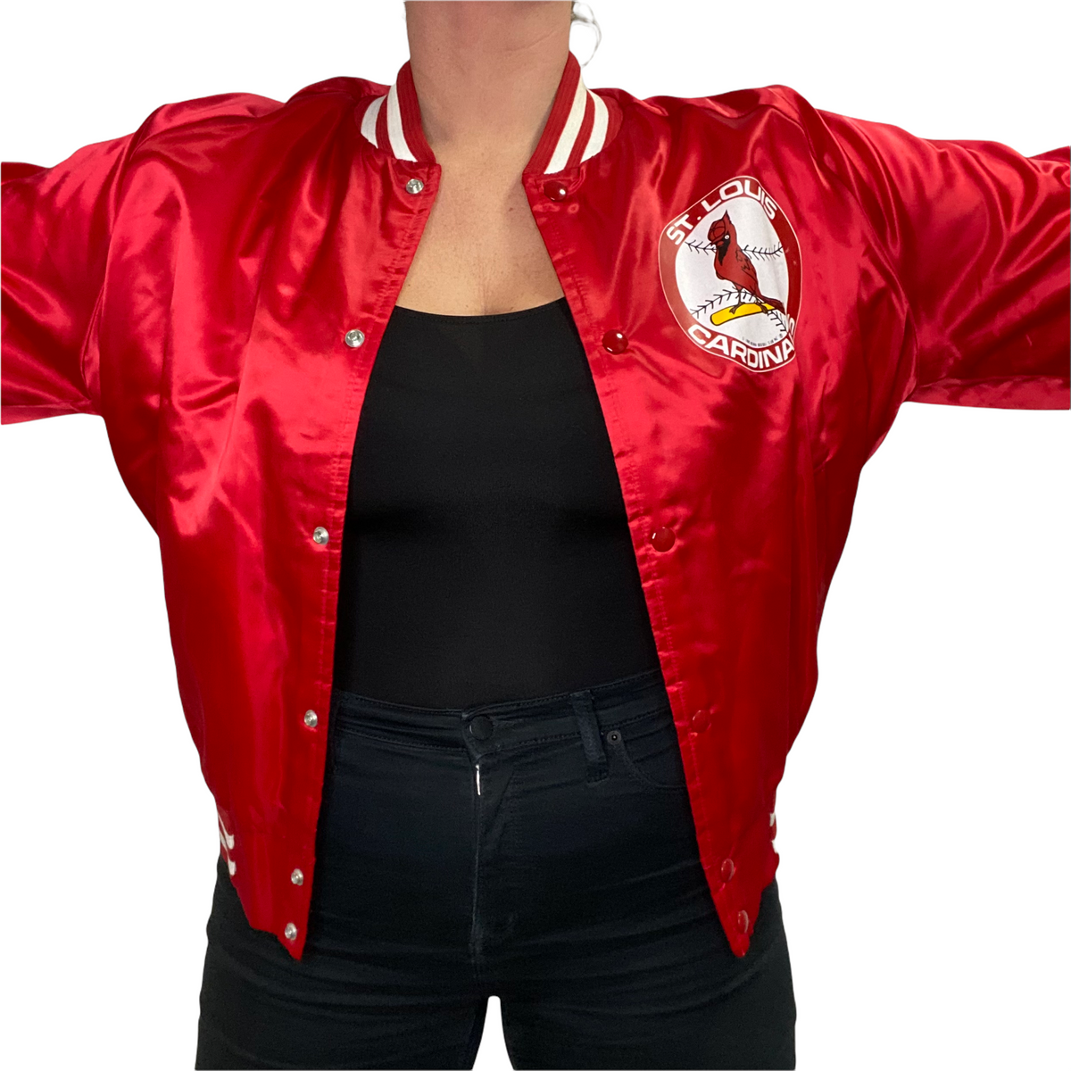 St. Louis Blues Sportiqe Ladies Ace Bomber Jacket