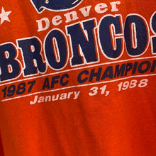 Load image into Gallery viewer, Vintage 1987 Denver Broncos AFC Champs TSHIRT - M/L