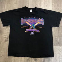 Load image into Gallery viewer, Vintage 2001 Arizona Diamondbacks Original Logo National League Champions TSHIRT - XL