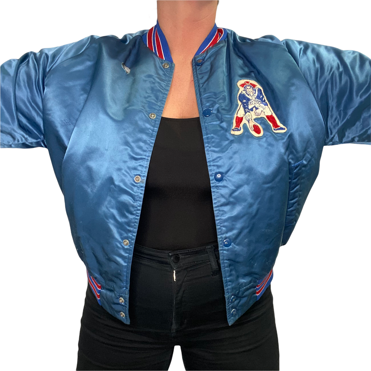 Vintage Patriots Bomber Jacket Vintage 1980s New England Patriots