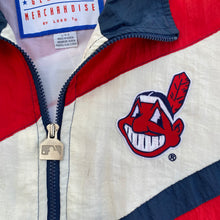 Load image into Gallery viewer, Vintage 1990s Cleveland Indians Full Zip Windbreaker from Logo 7 - L/XL