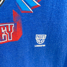 Load image into Gallery viewer, Vintage 1990s New Jersey NJ Nets TSHIRT - S/M