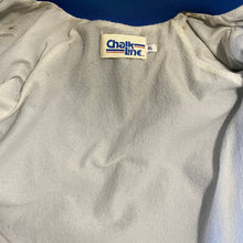 Load image into Gallery viewer, Vintage 80s Los Angeles LA Rams Chalk Line Satin Bomber Jacket - Size Large-XL