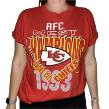 Load image into Gallery viewer, Vintage 1993 Kansas City Chiefs AFC West Champs TSHIRT - XL