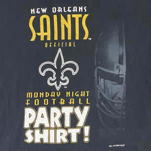 Vintage 1993 New Orleans Saints Monday Night Football Party TSHIRT - M