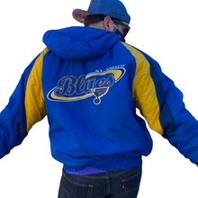 Load image into Gallery viewer, Vintage 1990s St Louis Blues Logo 7 Full Zip Puffer Jacket with Hood - XL