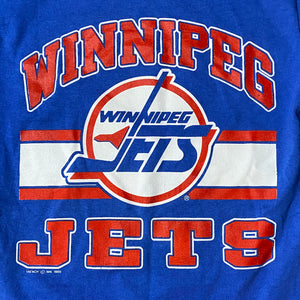 Vintage 1989 Winnipeg Jets Old Logo TSHIRT - S