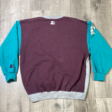 Load image into Gallery viewer, Vintage 1990s Mighty Ducks of Anaheim Color Block Crew from STARTER - L