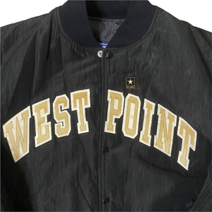 Vintage Late 80s-early 90s West Point Army Black Knights Starter Jacket Bomber SPELL OUT - XXL