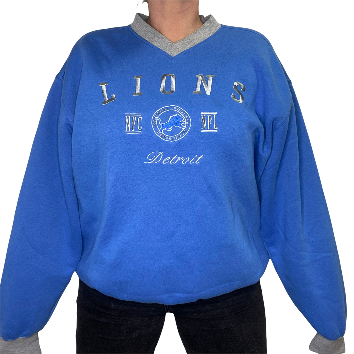 Vintage 1990s Detroit Lions Lee Sport Crew - XL/XXL