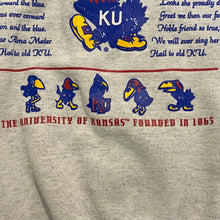 Load image into Gallery viewer, Vintage 1990s University of Kansas Jayhawks Alma Mater Crew - L