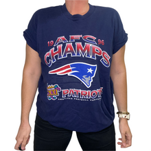 Load image into Gallery viewer, Vintage 1996 New England Patriots AFC Champs TSHIRT - XL