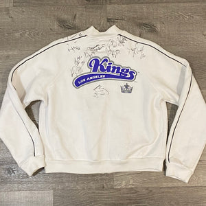 Vintage 2003 Los Angeles LA Kings Zip Up Sweatshirt with AUTOGRAPHS! - Youth Large / Adult Small