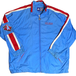 Vintage 1997 Tennessee Oilers Inaugural Season Full Zip Starter Jacket Windbreaker - XXL or 3XL