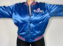 Load image into Gallery viewer, Vintage 1980s Washington Bullets Locker Line Satin Bomber Jacket SPELL OUT - L