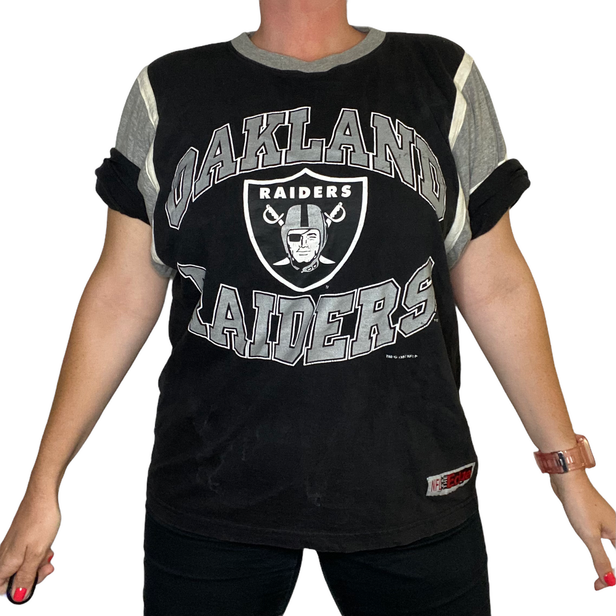 Vintage 1997 Oakland Raiders Oversized TSHIRT from The Edge - M – Rad Max  Vintage