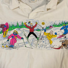Load image into Gallery viewer, Vintage 1980s Neon Ski Collared Sweatshirt from Chet's Head Turner - M