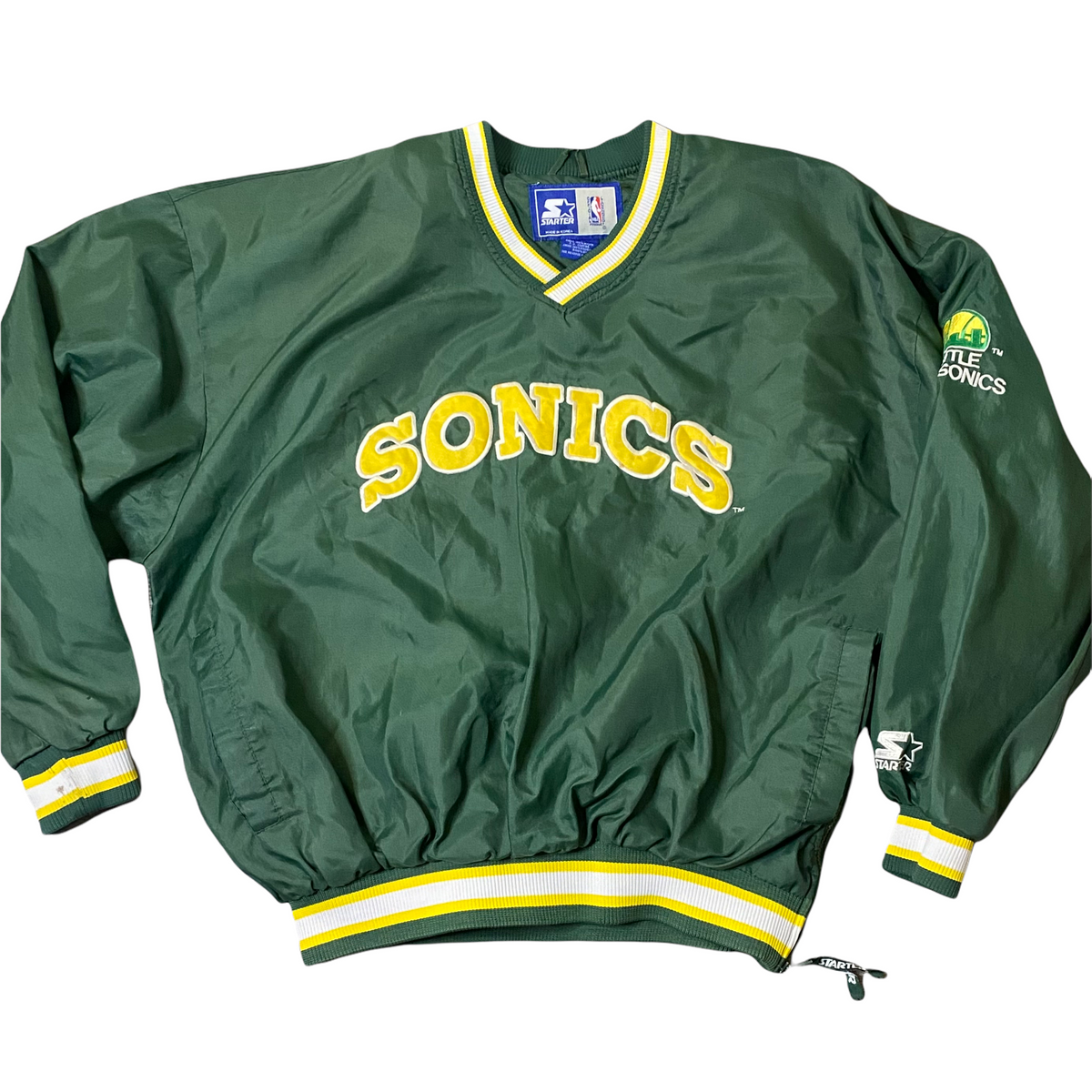 Vintage hot Seattle Super Sonics Jacket XL