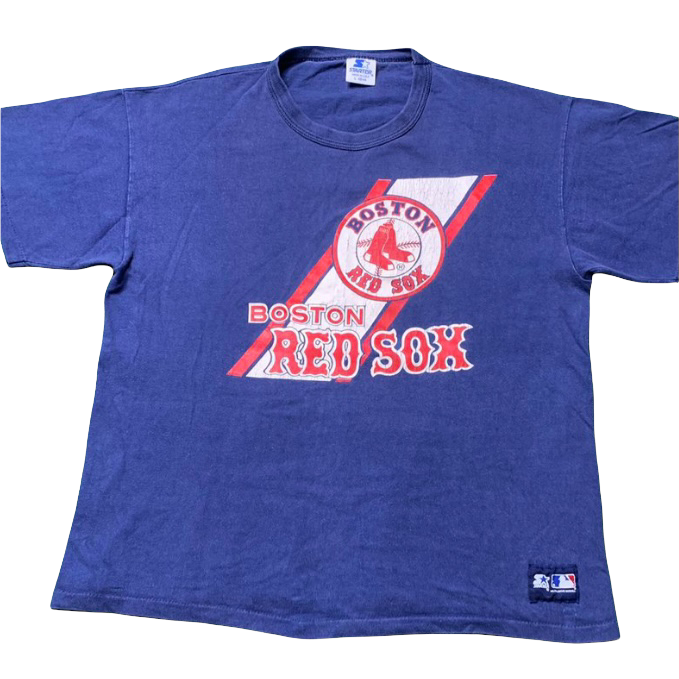 Boston Red Sox GENUINE MERCHANDISE STARTER Mens Red/Blue Baseball Jersey  SIZE L