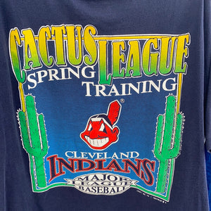 Vintage 1992 Cleveland Indians Cactus League Spring Training TSHIRT - XL