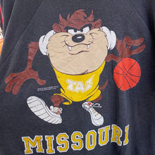 Load image into Gallery viewer, Vintage 1996 University of Missouri Mizzou Basketball x Tasmanian Devil Crew - L