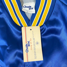 Load image into Gallery viewer, Vintage 1980s Los Angeles LA Rams Chalk Line Satin Bomber Jacket - New with Tags!! - Size Large
