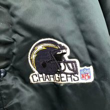 Load image into Gallery viewer, Vintage 1984 San Diego SD Chargers Chalk Line Satin Bomber Jacket with Silver Anniversary Patch - XXL