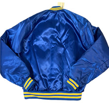 Load image into Gallery viewer, Vintage 1980s Los Angeles LA Rams Chalk Line Satin Bomber Jacket - New with Tags!! - Size Large
