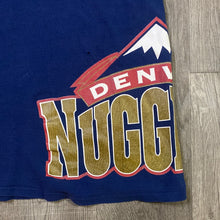 Load image into Gallery viewer, Vintage 1990s Denver Nuggets Old Logo Wraparound Pocket TSHIRT - XXL